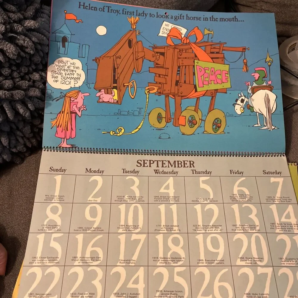 Vintage Hallmark Calendar 1974 First Ladies Historical OKT/Colson Louis Marak